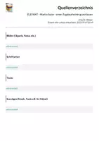 Vorschau - Arbeitsblätter - ELEFANT - Martin Suter - einen Tagebucheintrag verfassen - Seite 1