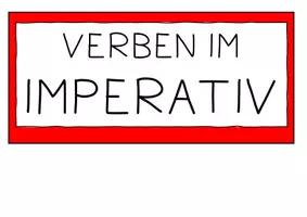 Vorschau - Poster - Verben im Imperativ. Tafelmaterial - Seite 1