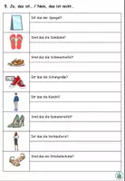 Vorschau - Arbeitsblätter - gemischte Übungen "Im Schuhgeschäft" Thema Einkaufen - DaZ / DaF - Seite 2