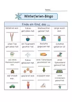 Vorschau - Arbeitsblätter - Ferienbingo Winterferien (3 Designs) - Seite 1