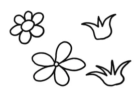 Vorschau - Arbeitsblätter - Fröhliche Blumenwiese im Kunstunterricht - Seite 3