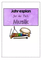 Vorschau - Lehrpläne/Lehrermaterial - Blanko-Jahresplan Musik in übersichtlicher Tabellenform - nach dem bayerischen LehrplanPLUS - Seite 1