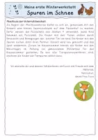 Vorschau - Unterrichtsreihen - Winterwerkstatt_Spuren im Schnee Vorschule/Klasse 1 - Seite 3