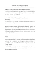 Vorschau - Merkblätter - Verben Kärtchen (wachsendes Paket) - Deckblatt
