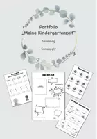 Vorschau - Arbeitsblätter - Portfolio-Vorlagen "Meine Kindergartenzeit" - Deckblatt