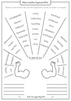 Vorschau - Arbeitsblätter - Meine besten Eigenschaften 💛 - zum Selbstbewusstsein stärken | Positiv Mindset 🌱☀️ - Seite 1