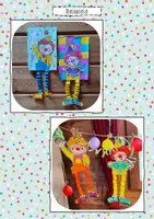 Vorschau - Mal- und Bastelvorlagen - Zick-Zack-Clown - Kunstidee Fasching, Karneval, Zirkus, Kunst Grundschule - Seite 1