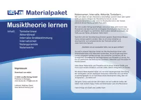 Vorschau - Arbeitsblätter - Materialpaket: Musiktheorie - Tonleitern, Akkorde, Notenwerte... - Seite 1
