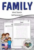 Vorschau - Arbeitsblätter - Family - Word Search (differenziert) - Deckblatt