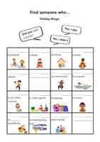 Vorschau - Arbeitsblätter - Find Someone Who… Holiday Bingo Game - Seite 3