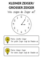 Vorschau - Arbeitsblätter - Uhr ablesen & Zeiten eintragen - Für 1.-3. Klasse - Seite 1