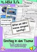 Vorschau - Arbeitsblätter - Wasser Material zum Einstieg (Ist Wasser wertvoll?) - Deckblatt