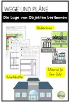 Vorschau - Arbeitsblätter - Wege und Pläne - Lage von Objekten bestimmen - Deckblatt
