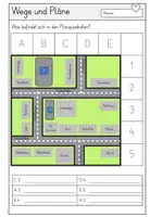 Vorschau - Arbeitsblätter - Wege und Pläne - Lage von Objekten bestimmen - Seite 2