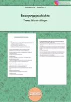 Vorschau - Spiele - Bewegungsgeschichte: Wasser, Regen - Deckblatt