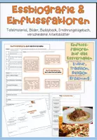 Vorschau - Arbeitsblätter - Essbiografie & Einflussfaktoren auf das Essverhalten - Deckblatt