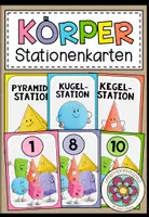 Vorschau - Stationenlernen - KÖRPER - 16 Stationskarten - Deckblatt