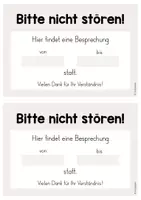 Vorschau - Poster - Bitte nicht stören! - Türschild (beige und blau) - Seite 3