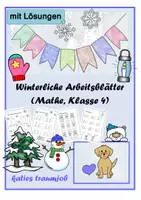 Vorschau - Arbeitsblätter - Arbeitsblätter-Mix Winter (Mathe, Klasse 3 und 4) - Seite 1