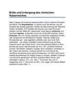 Vorschau - Anderer Materialtyp - GESCHICHTSUNTERRICHT - Römische Welt - Blüte und Untergang des Kaiserreiches - Seite 1