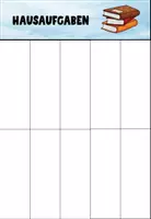 Vorschau - Mal- und Bastelvorlagen - Checkliste zum Zusammenklappen mit Klett (Blanko-Vorlage) (To-Do-Liste) - Seite 2