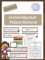 Vorschau - Präsentationen/Tafelbilder - Tafelmaterial Plakat erstellen/ Referat halten - Deckblatt