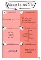 Aperçu - Feuilles d'exercices - Allemand - Jeu de dé pour travailler le vocabulaire / Lernwörter Aufgaben würfeln - würfle dich fit! - Page 3