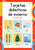 Vista previa - Juegos / Gamificación - Tarjetas didácticas de invierno - Portada
