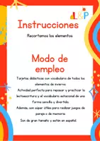 Vista previa - Juegos / Gamificación - Tarjetas didácticas de invierno - página 1