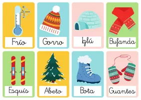 Vista previa - Juegos / Gamificación - Tarjetas didácticas de invierno - página 2