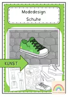 Vorschau - Stundenentwürfe - Kunstprojekt: Modedesign Schuhe - Deckblatt
