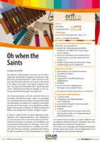 Vorschau - Stundenentwürfe - When the Saints - Orff, leicht gemacht - Deckblatt
