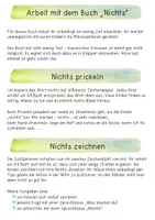 Vorschau - Stundenentwürfe - Lesen lernen mit Bilderbüchern: Buchstabe N - Nichts - Seite 1