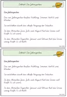 Vorschau - Arbeitsblätter - Die Jahreszeiten - Diktat + Übungsblätter - Seite 3