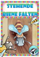Vorschau - Stationenlernen - Stehende Biene gestalten und falten - Deckblatt