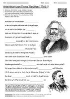 Vorschau - Arbeitsblätter - Arbeitsblätter "Karl Marx" + Onlineübungen & MP3 + Mindmap + Infografik - Deckblatt