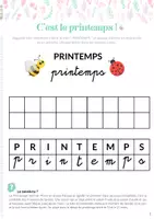 Aperçu - Jeux - Cahier d'activités du printemps (3 - 6 ans) - Page 1