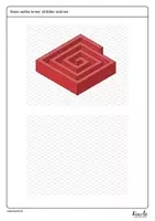 Vorschau - Arbeitsblätter - Labyrinthe zeichnen (Parallelperspektive – Isometrie) - Seite 1