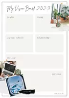 Vorschau - Arbeitsblätter - My vision board 2023 - Reflect on your goals + future (Englisch) - Seite 3