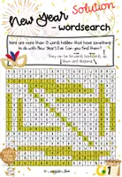 Vorschau - Arbeitsblätter - Happy New Year: Wordsearch/ Suchsel - Seite 2