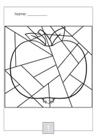 Vorschau - Stationenlernen - Mosaikbilder : Früchte anmalen - Seite 1