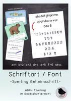 Vorschau - Mal- und Bastelvorlagen - Materialpaket: Schriftarten / Fonts zum Erstellen von eigenem Material - Deckblatt
