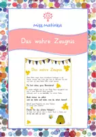 Vorschau - Anderer Materialtyp - Das wahre Zeugnis Version Biene Bienenklasse Bienenstock #edukiferiensale23 - Deckblatt