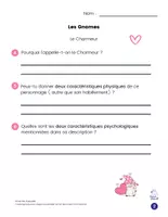 Aperçu - Feuilles d'exercices - Compréhension de Lecture Texte Descriptif ST VALENTIN - Page 2