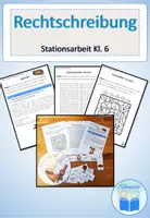 Vorschau - Stationenlernen - Stationsarbeit Rechtschreibung Reisen - Seite 1