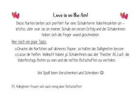 Vorschau - Anderer Materialtyp - Valentinstag Karte Süße Grüße zum Valentinstag - Seite 1