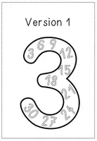 Vorschau - Arbeitsblätter - Multiplikation / Einmaleins - Zahlenposter in 5 verschiedenen Versionen - Seite 2