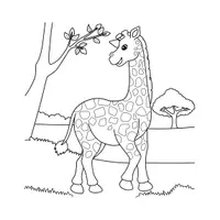 Aperçu - Jeux - Animaux de la Savane - Livre de coloriages +60 illustrations - Page 3