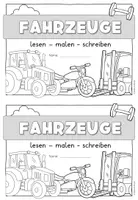 Vorschau - Arbeitsblätter - Fahrzeuge | Lesen-malen-schreiben | Klasse 1 und 2 - Seite 2