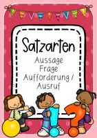 Vorschau - Unterrichtsreihen - Satzarten - Satzzeichen Klettmappe - Seite 1
